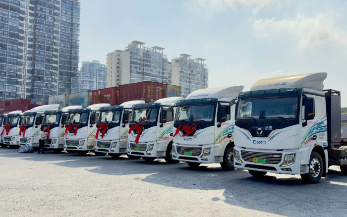 百台交付 | 冰球突破mg新能源重卡绿动海南